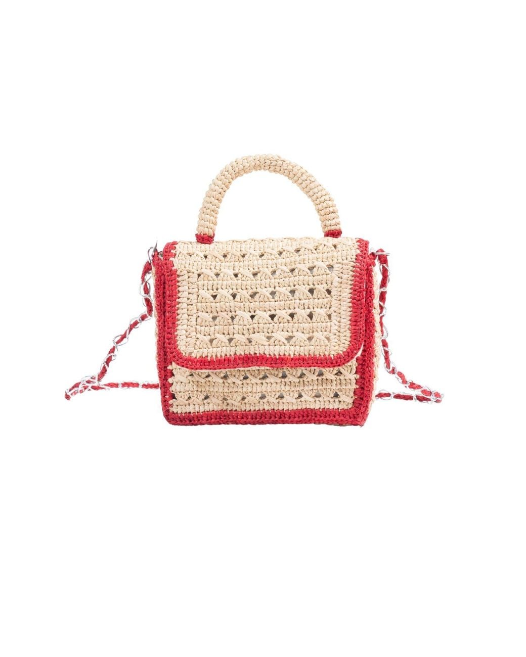 Zanatany Concepts Pink Brouly Raffia Bag
