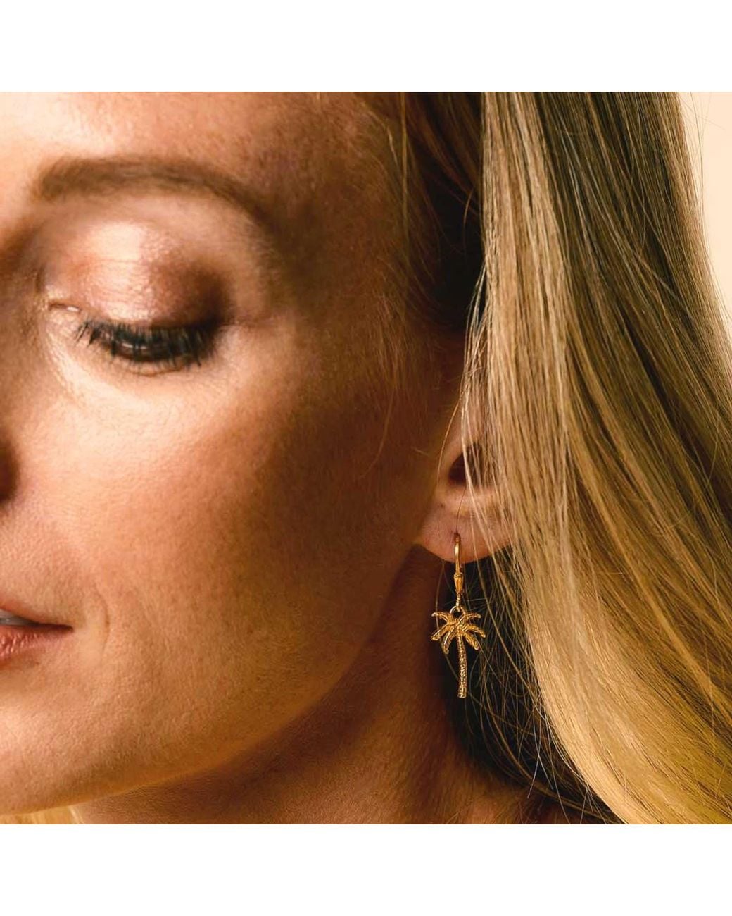 Charlotte's Web Jewellery Metallic Oasis Palm Drop Earrings