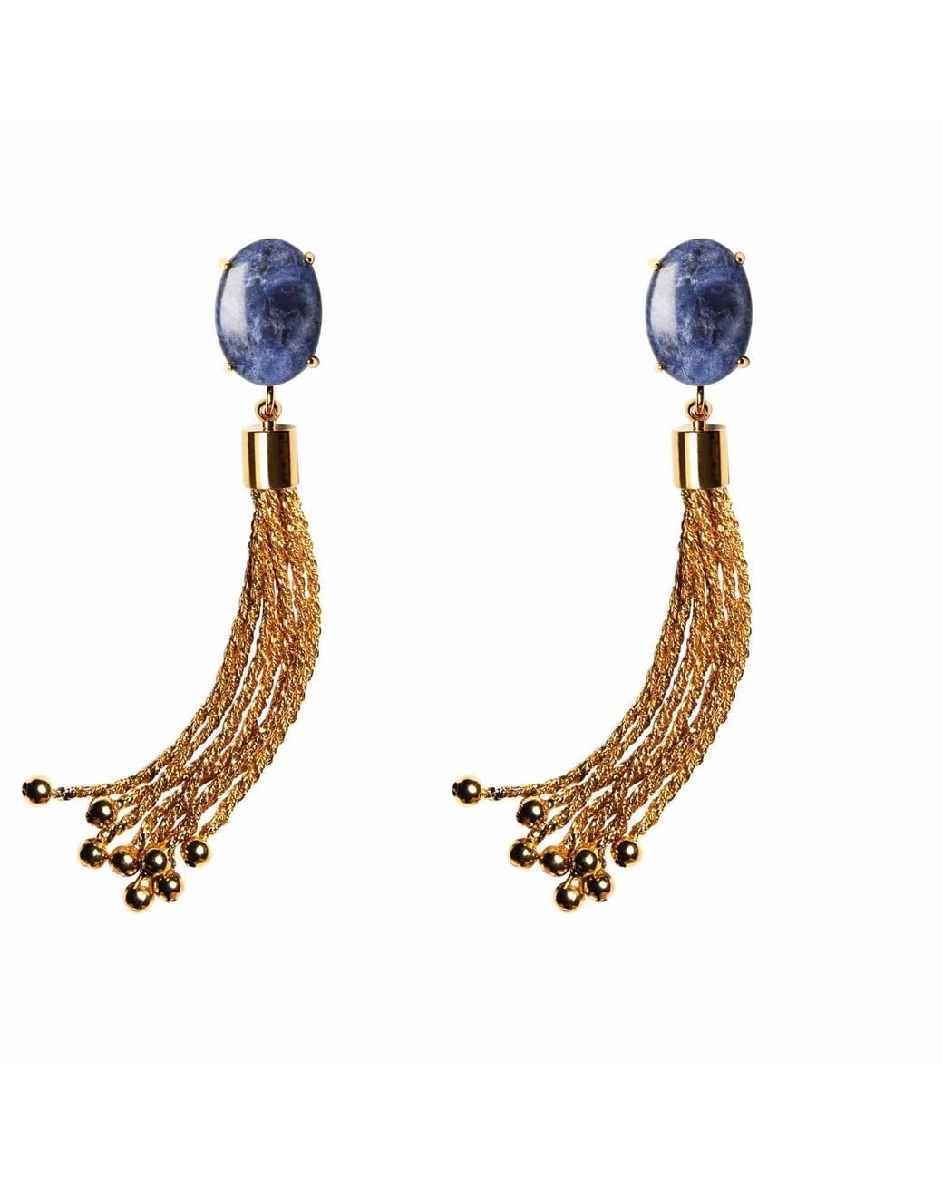Crystalline Jewellery Metallic Cascade Earrings