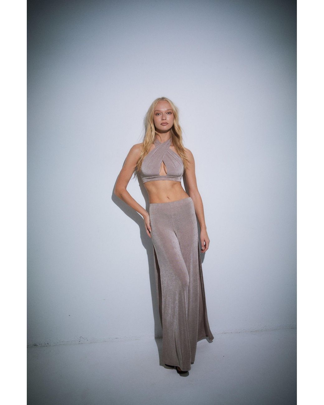 Suyty Metallic Capri Set
