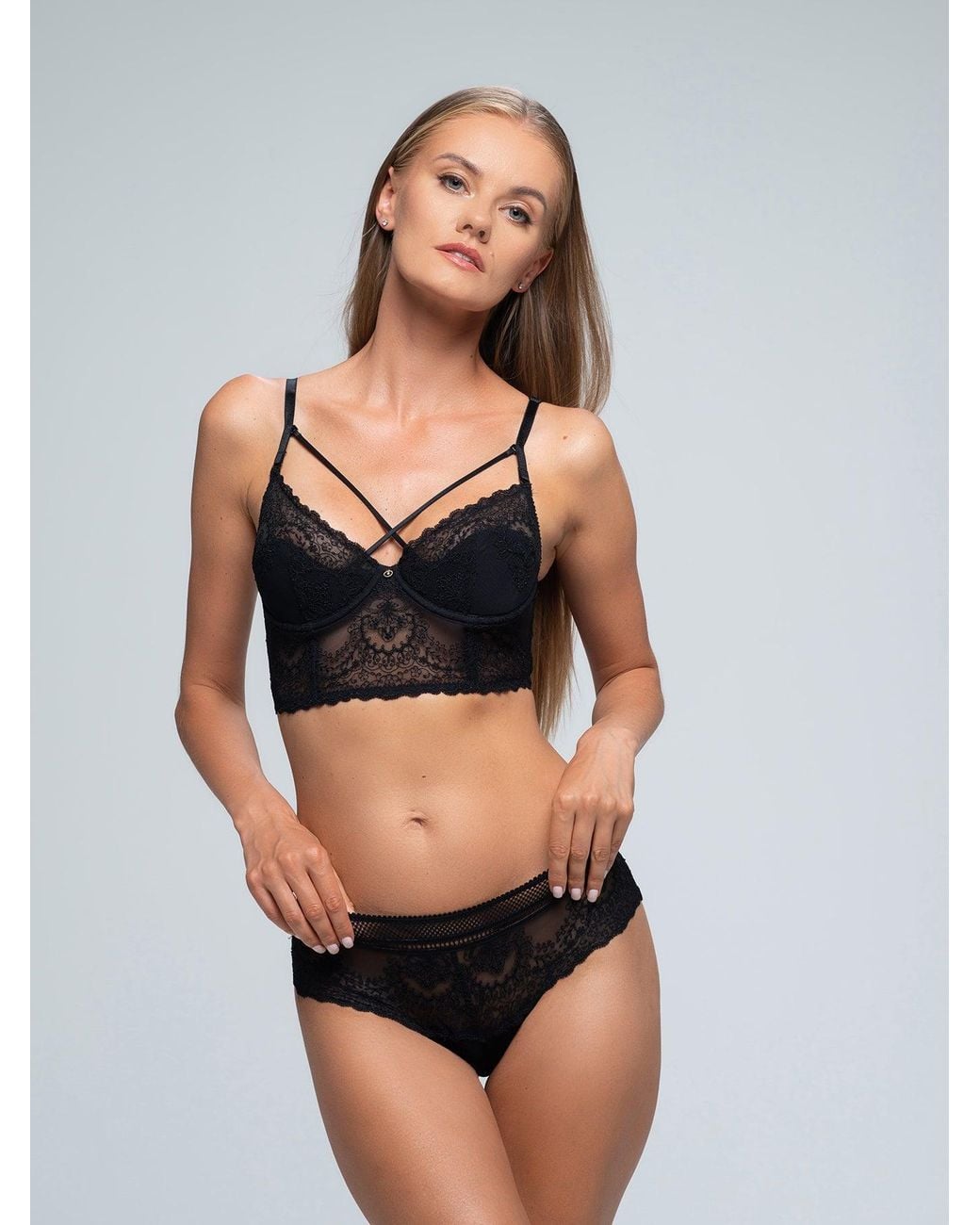 BonBon Lingerie Black Mara Full Brief