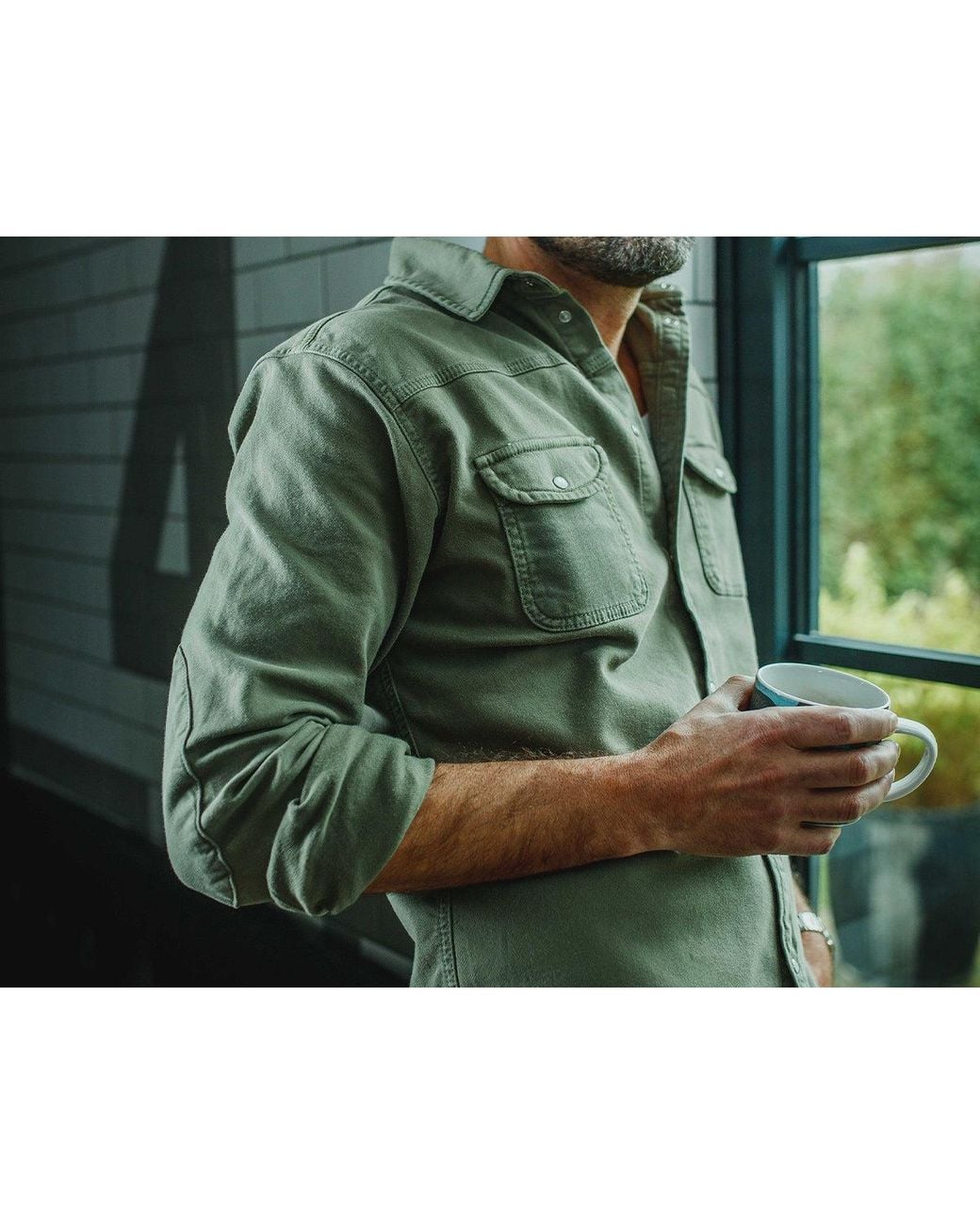 &SONS Trading Co Green Sunday Shirt Army 2 for men