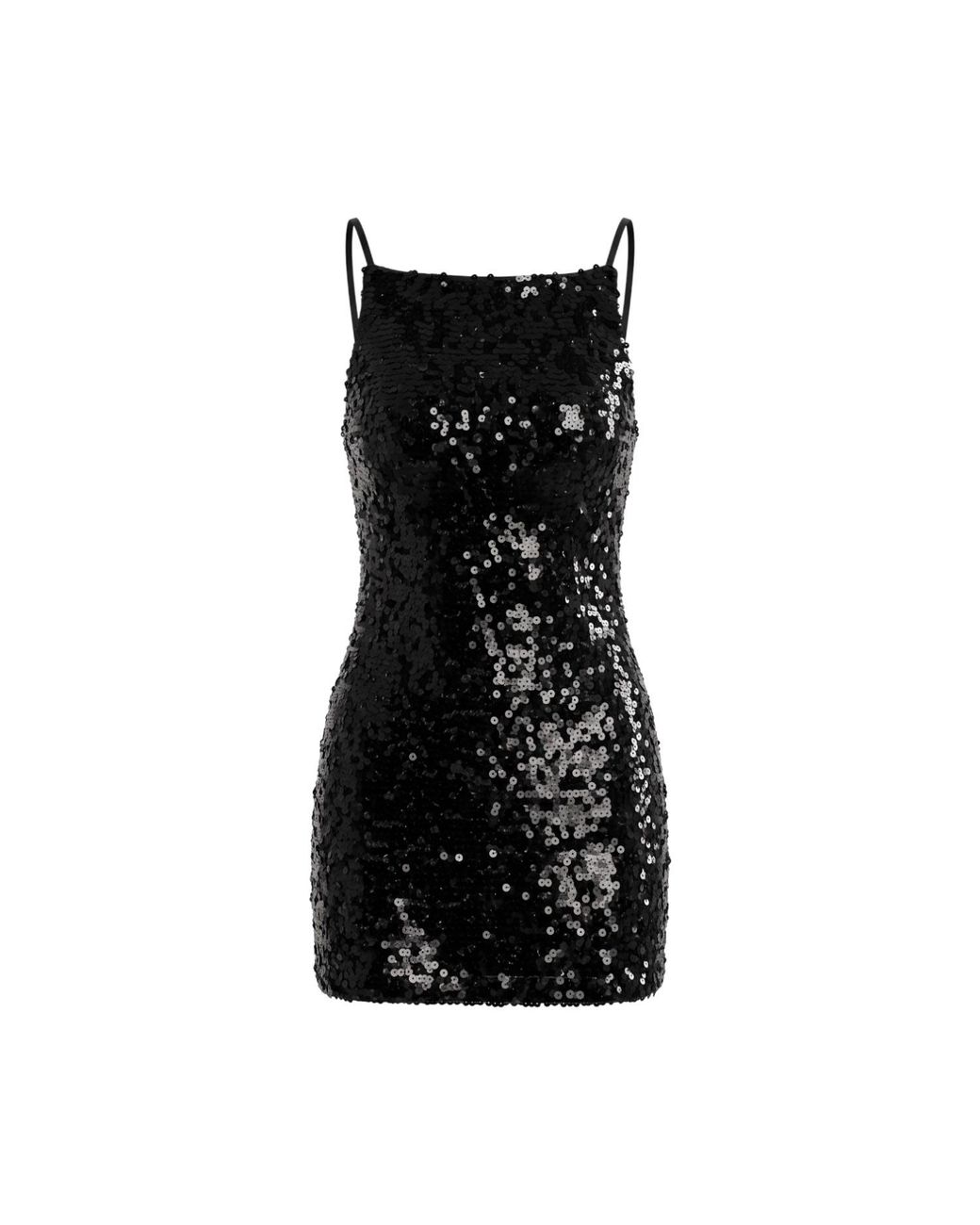 Aisl Black Sequin Mini Dress