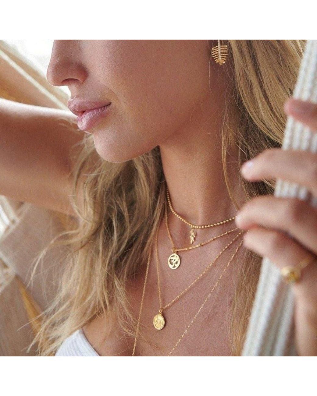 With Love Darling Metallic Mangal Necklace