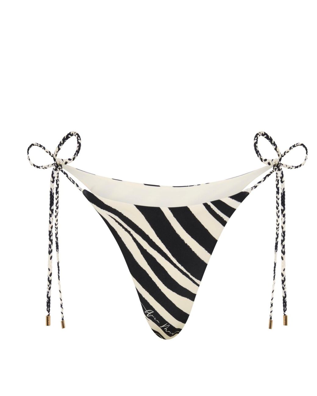 Aura Maris Resort Metallic Mare Tie Side Bikini Bottom