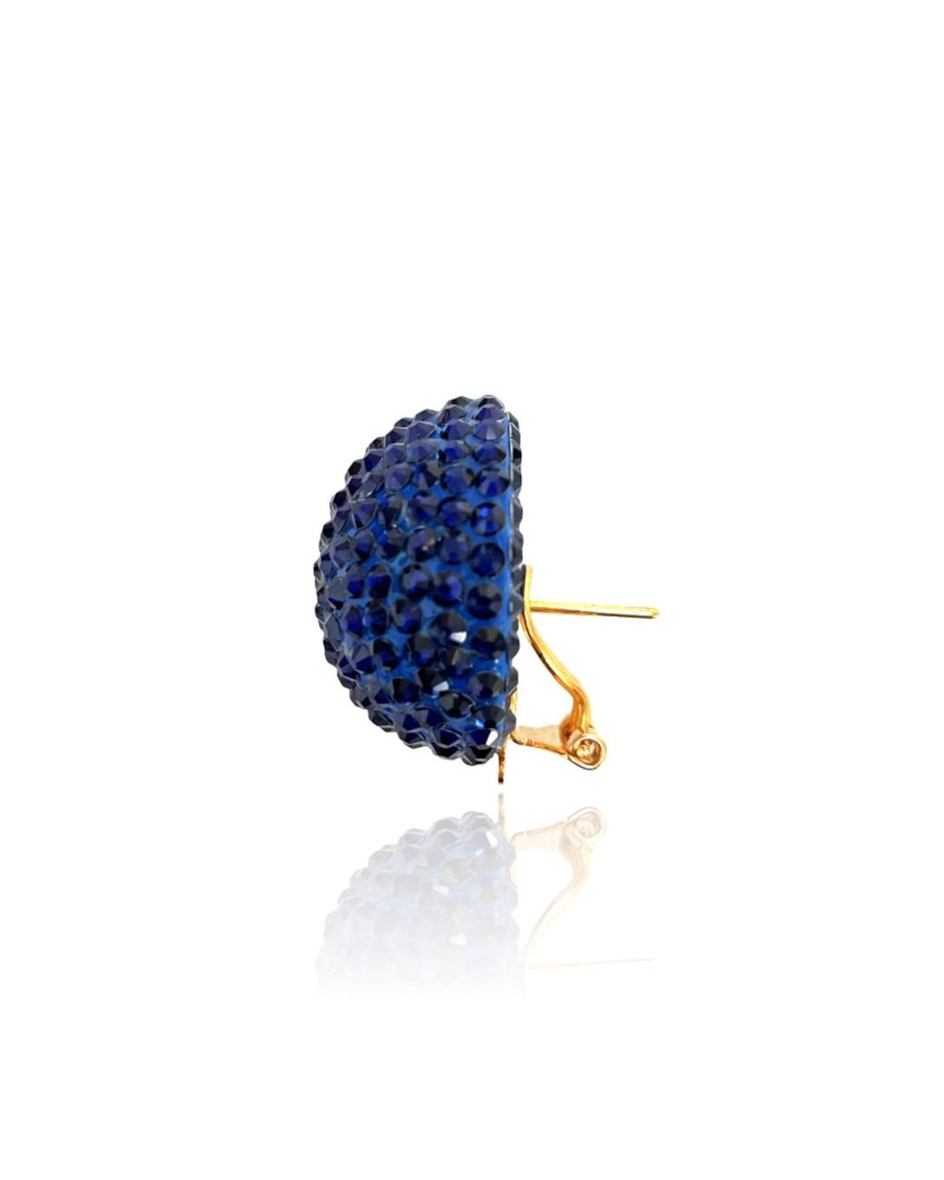 PINAR OZEVLAT Blue Disco Pebble Earrings Sapphire