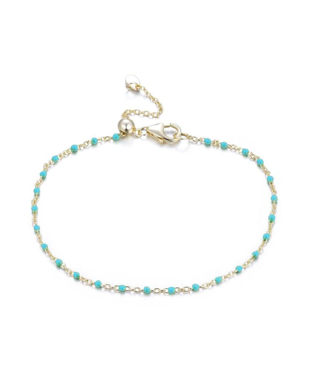 KAMARIA Metallic Enamel Beaded Chain Bracelet
