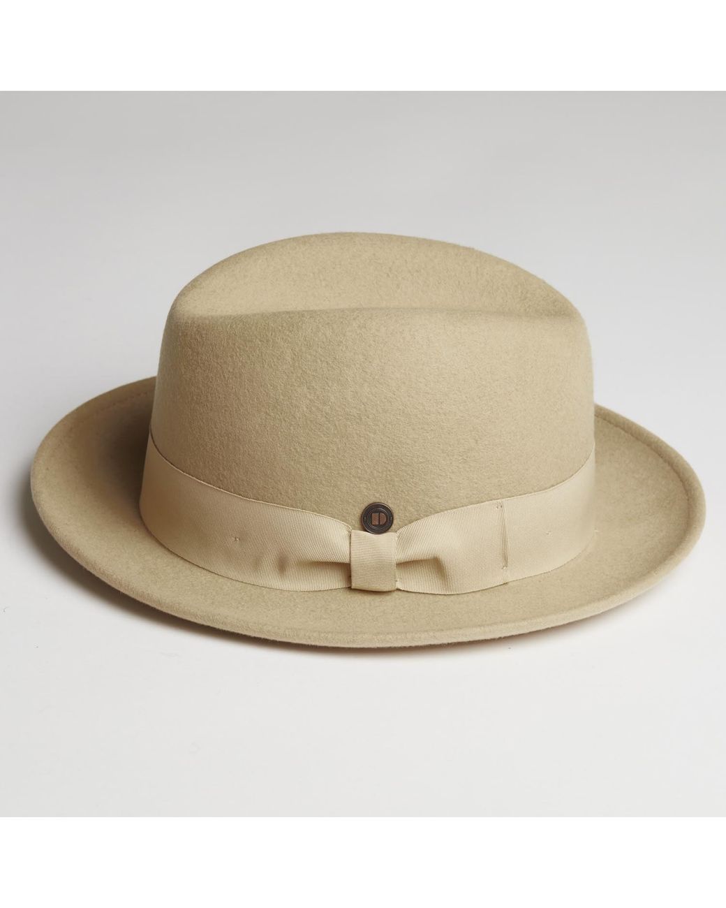 Dasmarca Hats Natural Godfather Ivory Wool Felt Hat for men