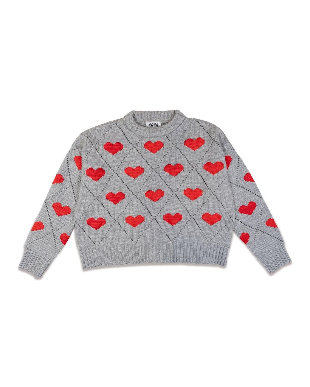 Gigi Knitwear Red Love Sweater