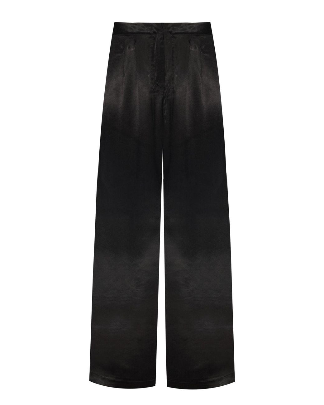 No'design Black Satin Palazzo Pants