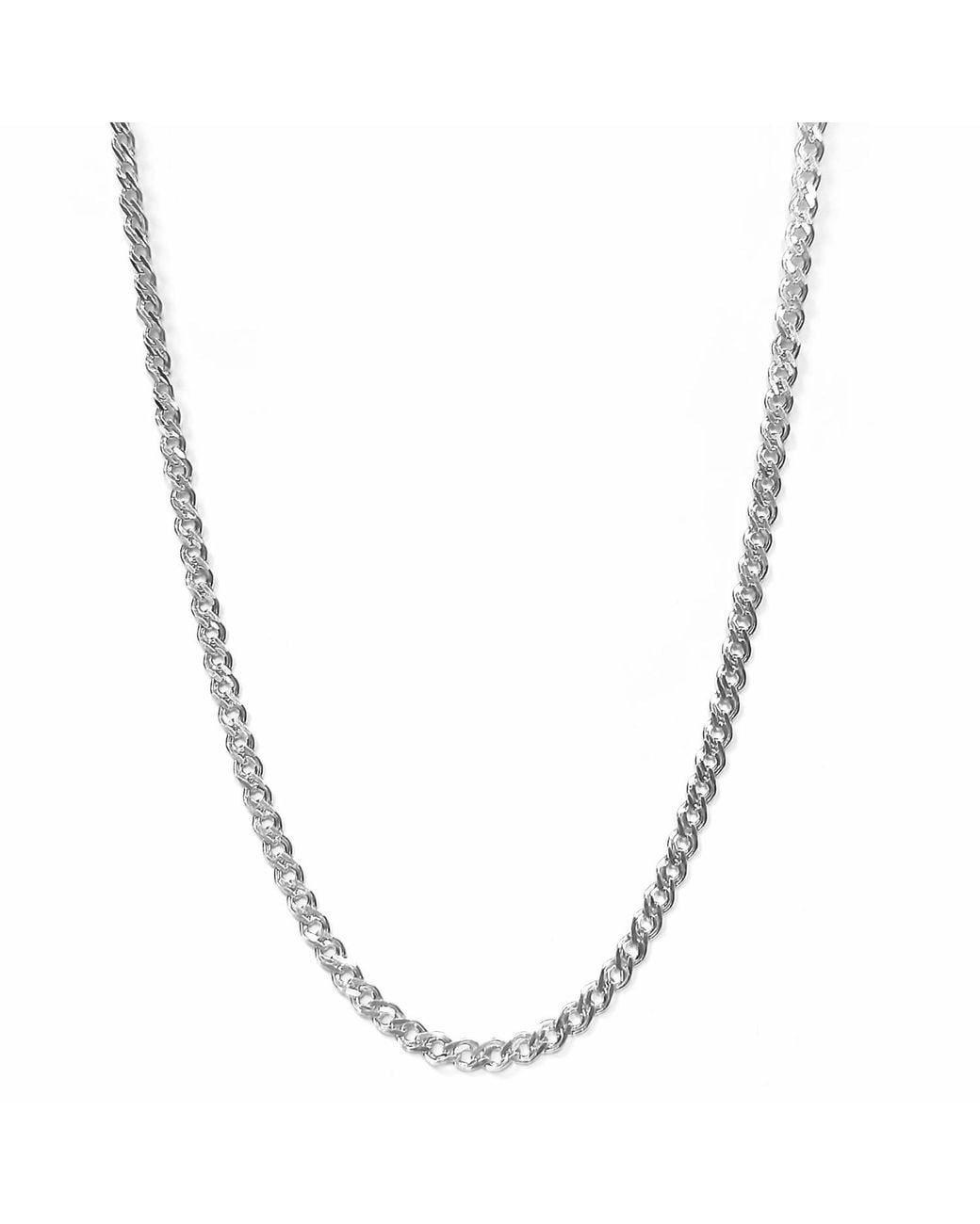 BY EDA DOGAN Metallic Paris Curb Chain Necklace