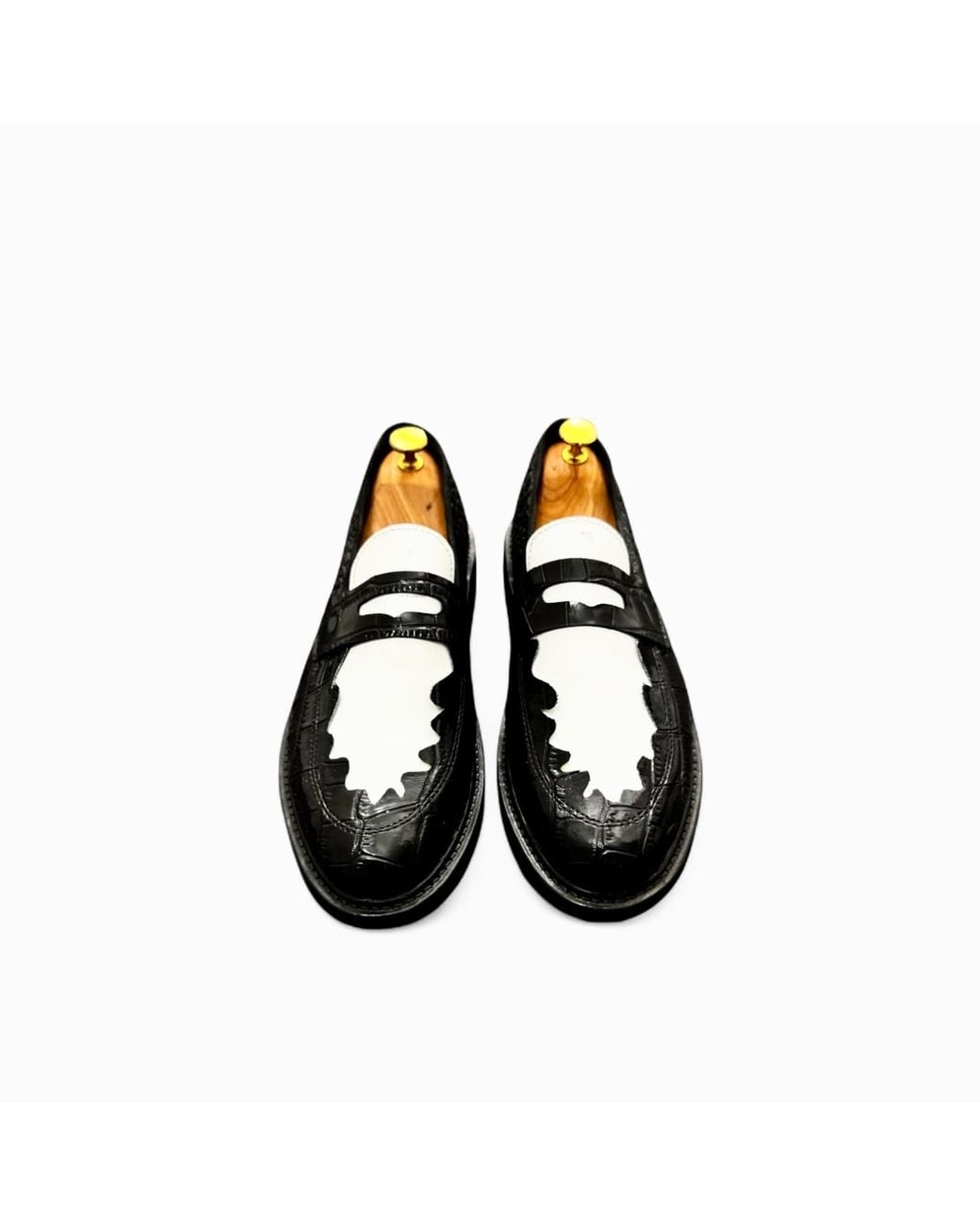Jpo Black Koch House Platform Loafers for men