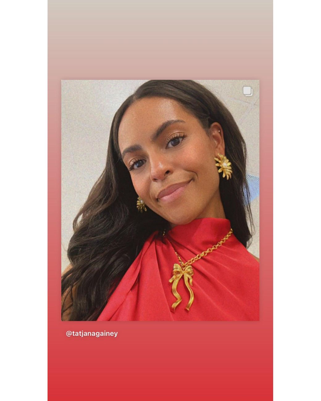 The Pink Reef Metallic Large Sculpted Bow Necklace