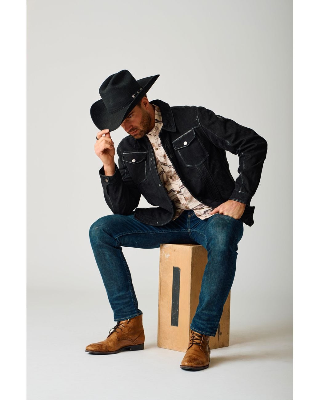 Mauritius Black Classic Leather Jacket Sedro for men