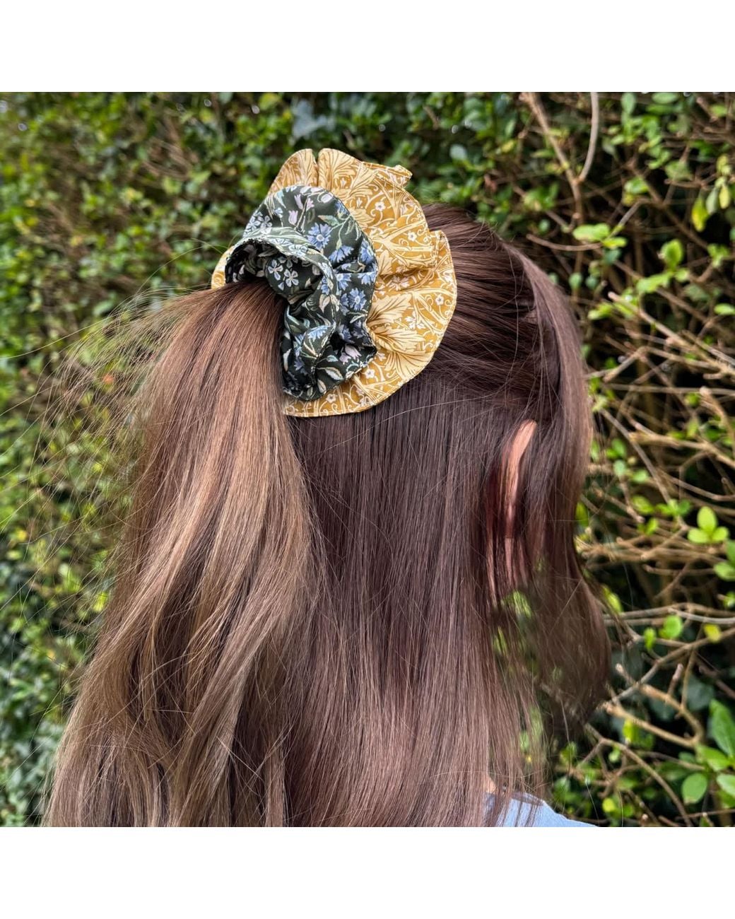 Lime Tree Design Metallic Hair Scrunchie Arcadia Trail
