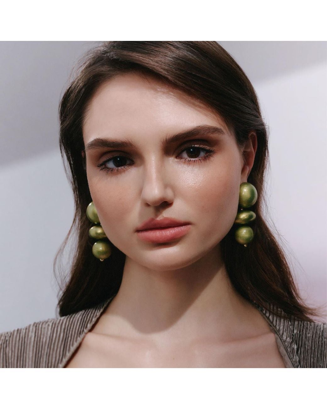Saule Label Green Nola Earrings