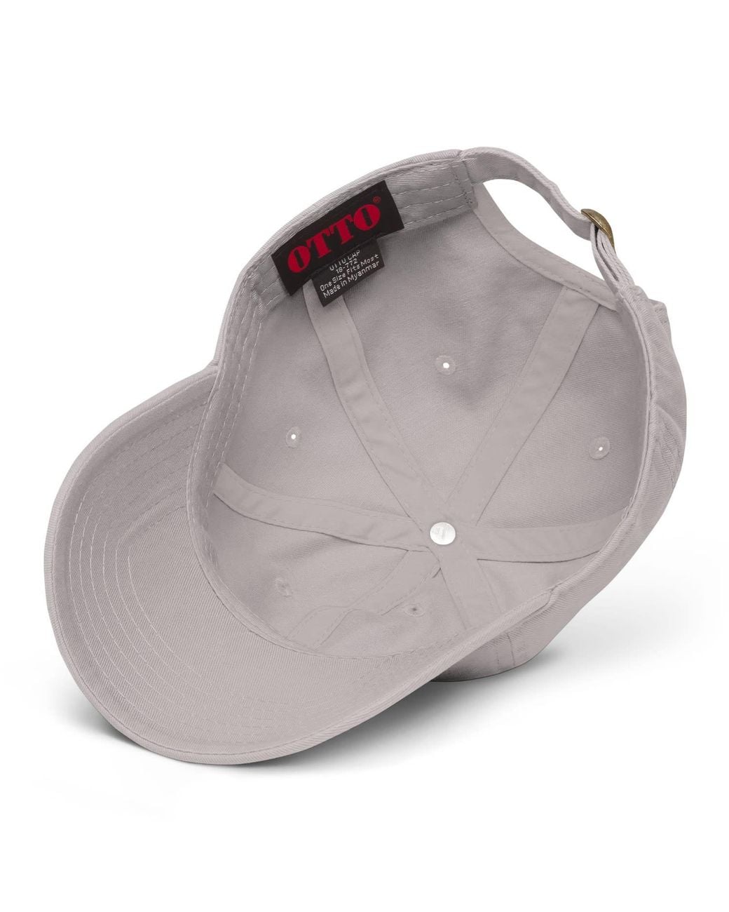 Anchor and Crew Gray Pickles Slogan Cotton Embroidered Cap