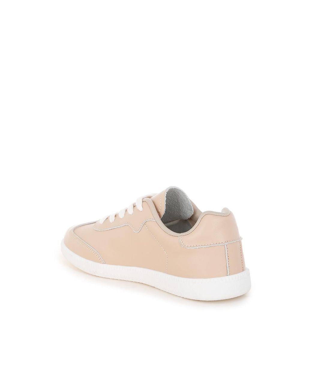 Rag & Co Pink Bostonia Real Leather Casual Sneakers