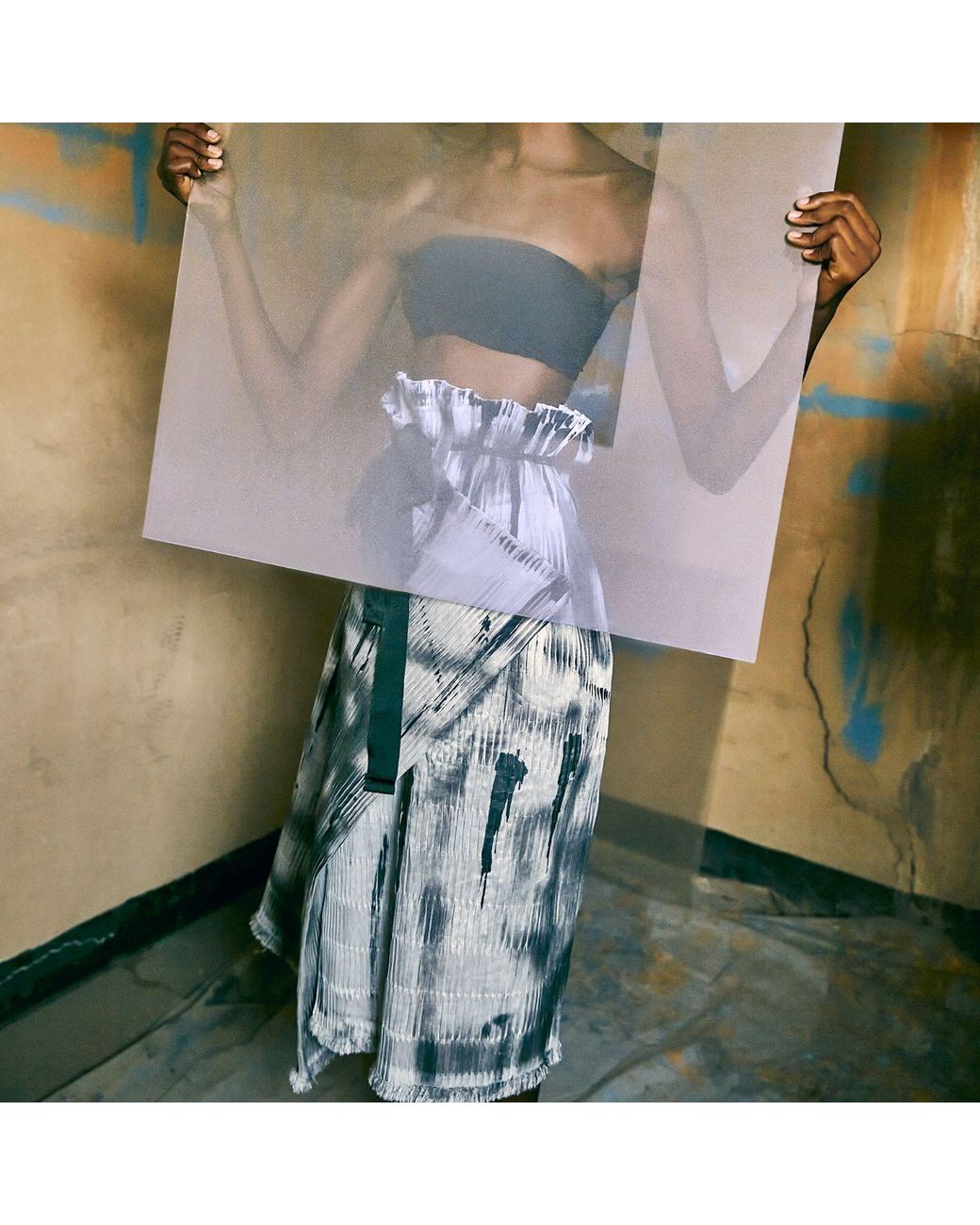 Miro Misljen Gray Street Art Graffit Skirt