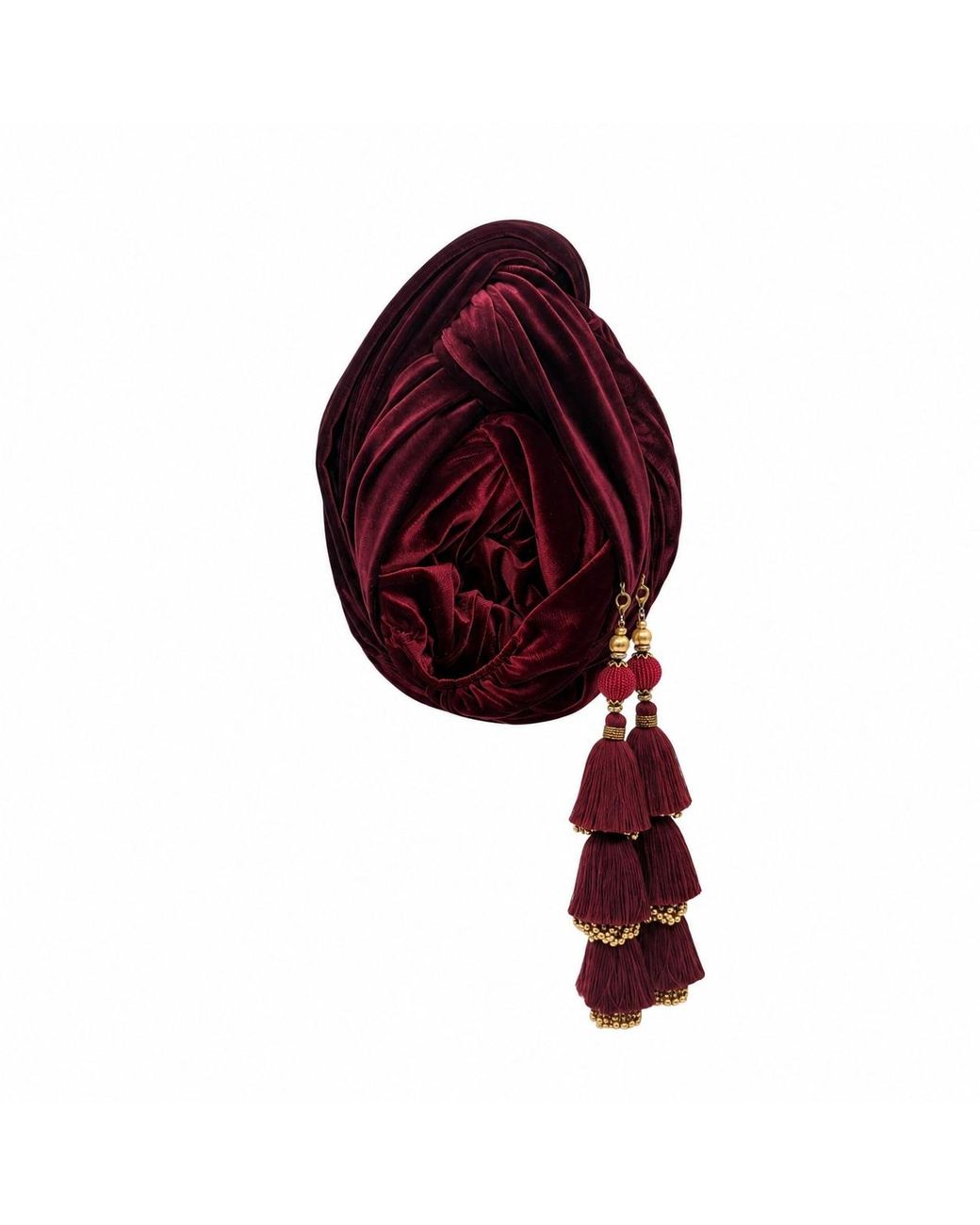 Julia Clancey Red Malbec Luxe Dorado Turban