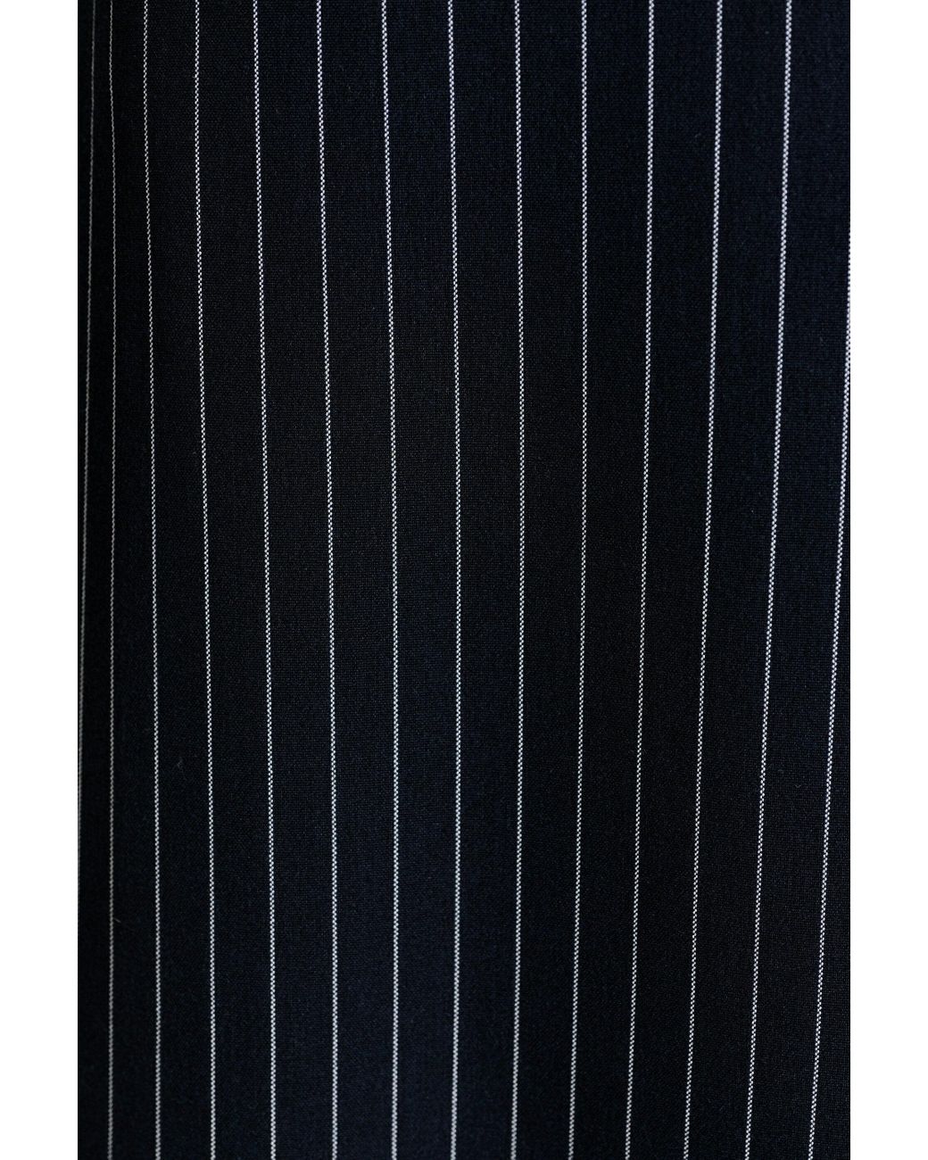 Louche Blue Tilde Pinstripe Straight Leg Trouser