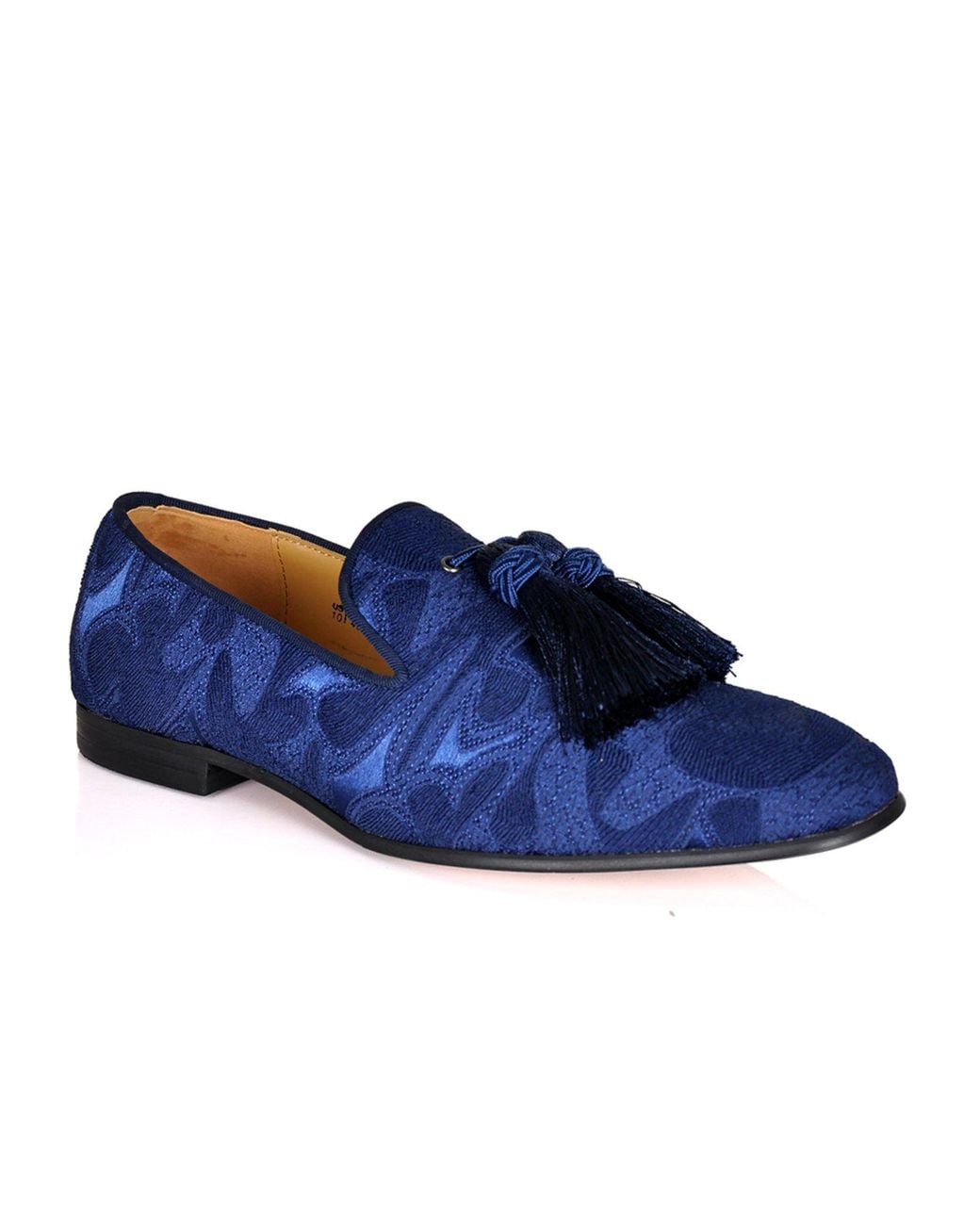 DAVID WEJ Blue Alberto Abstract Jacquard Loafers for men
