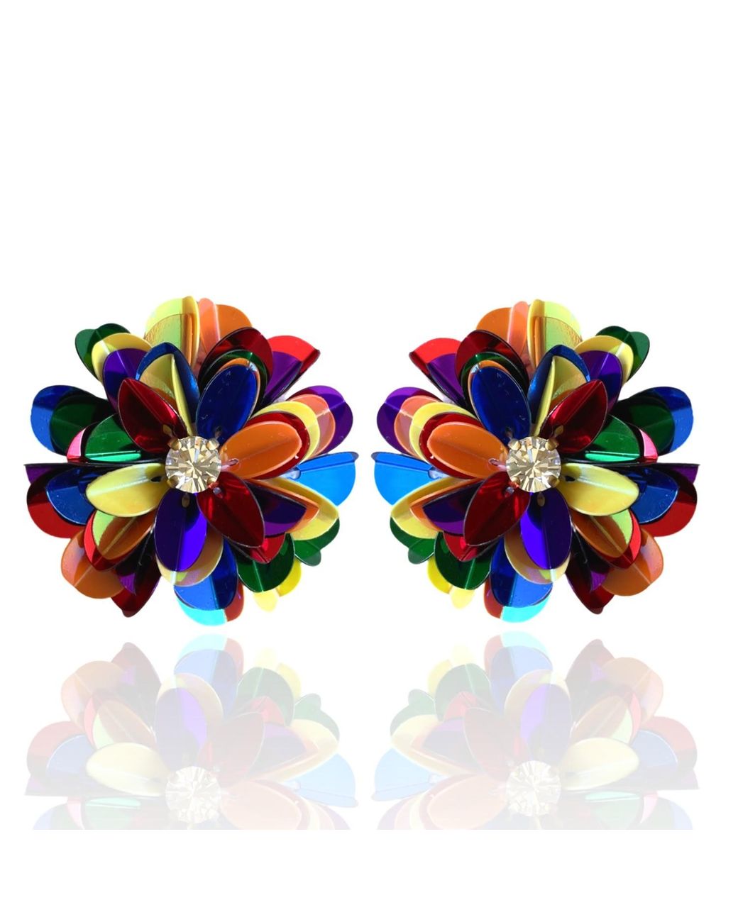 PINAR OZEVLAT Blue Blossom Studs
