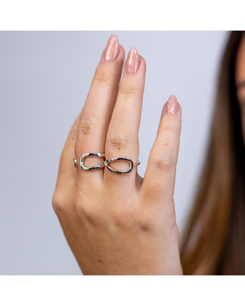 Lucy Quartermaine Metallic Solid Sterling Petal Ring