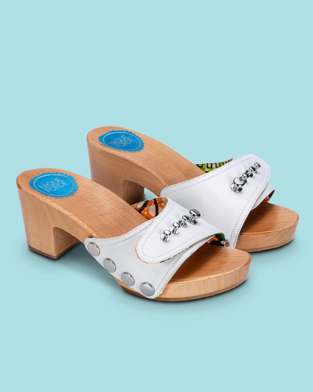 Nique Forde White Cotton Georgie Sandals