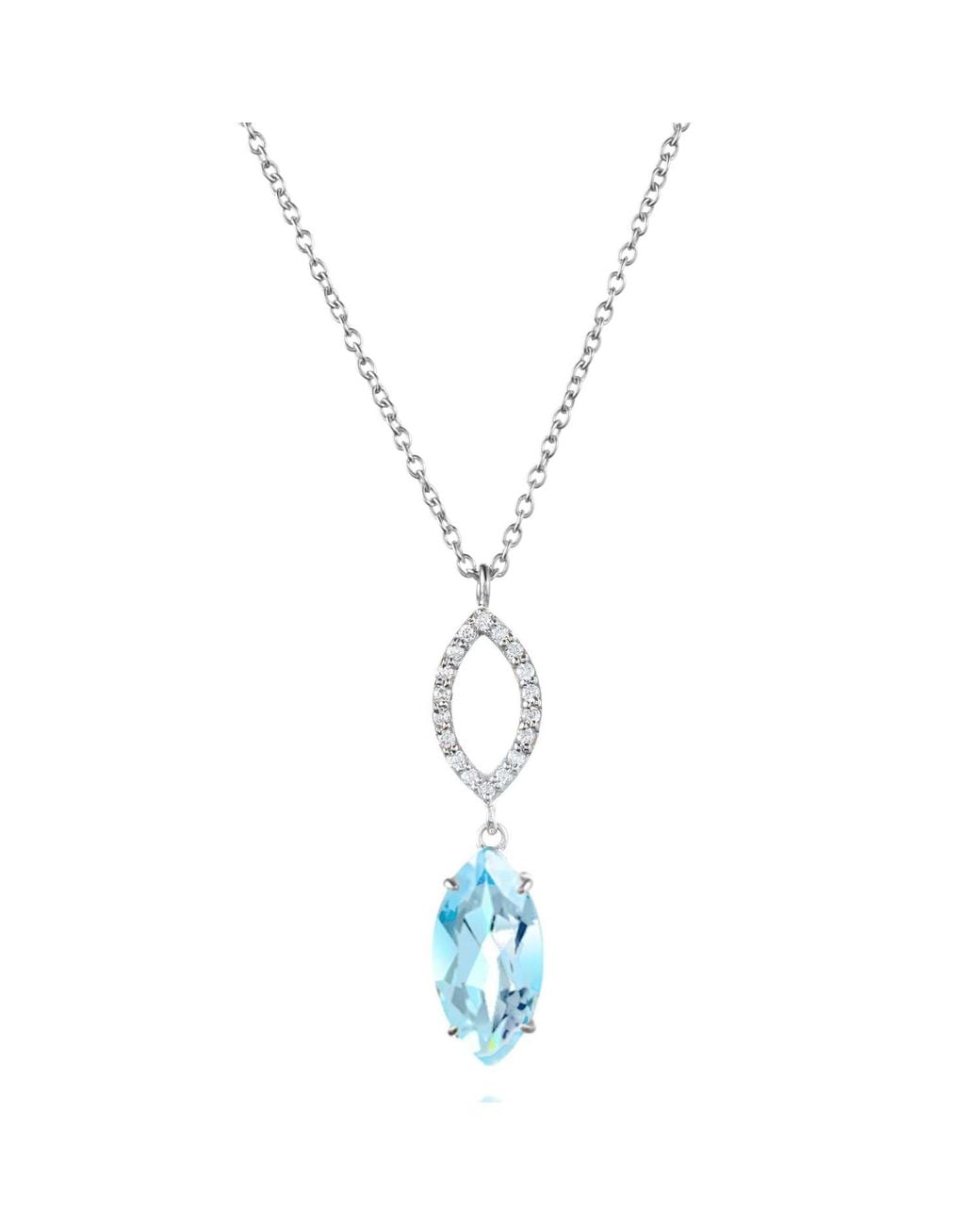Augustine Jewels Metallic Topaz & Diamond Necklace