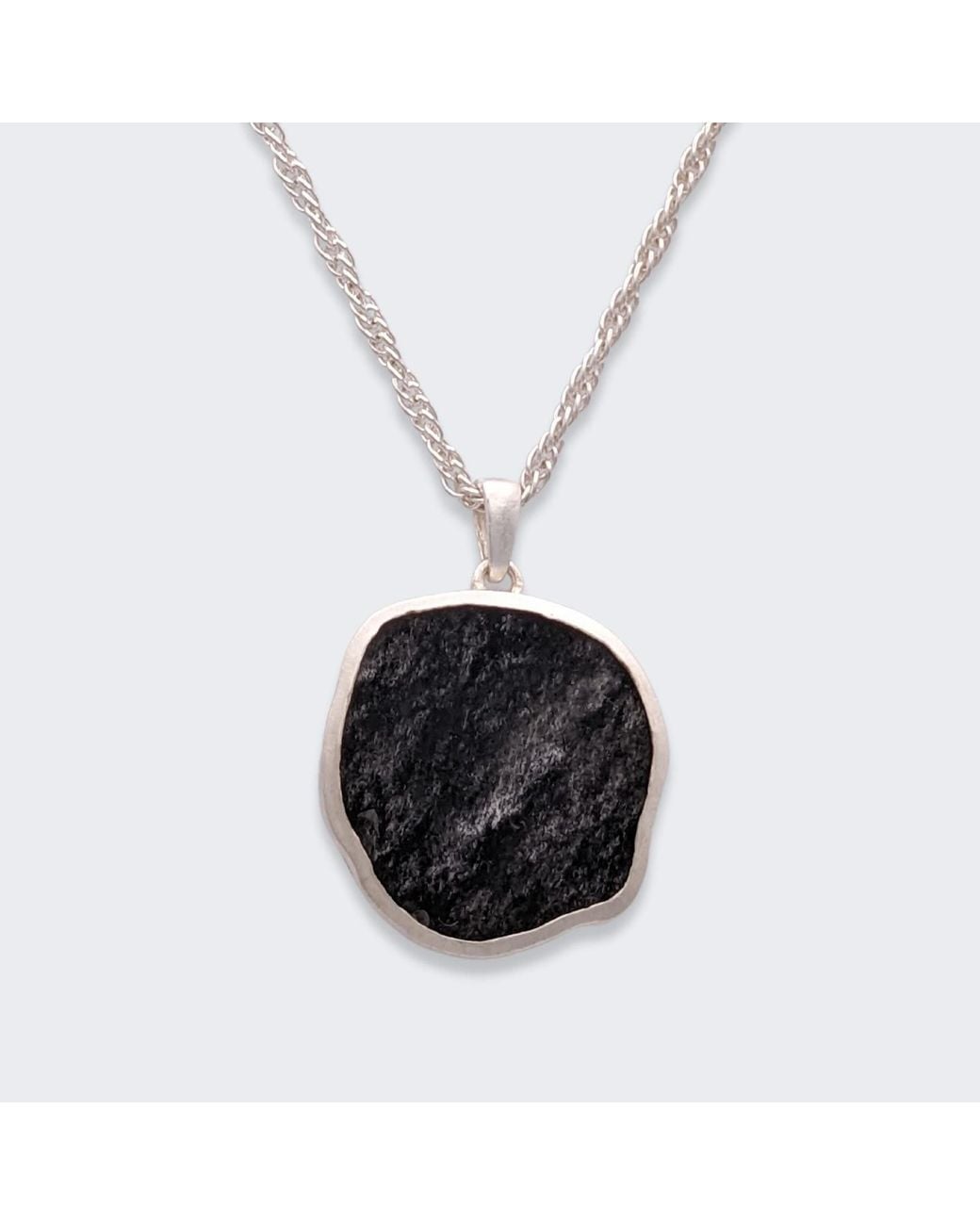 Frenvyrn Metallic Lars Reversible Dog Coin Necklace, Sterling for men
