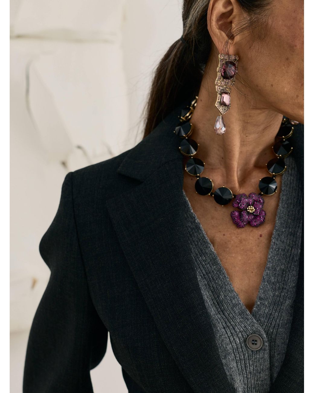 Sita Nevado White Mann Earrings