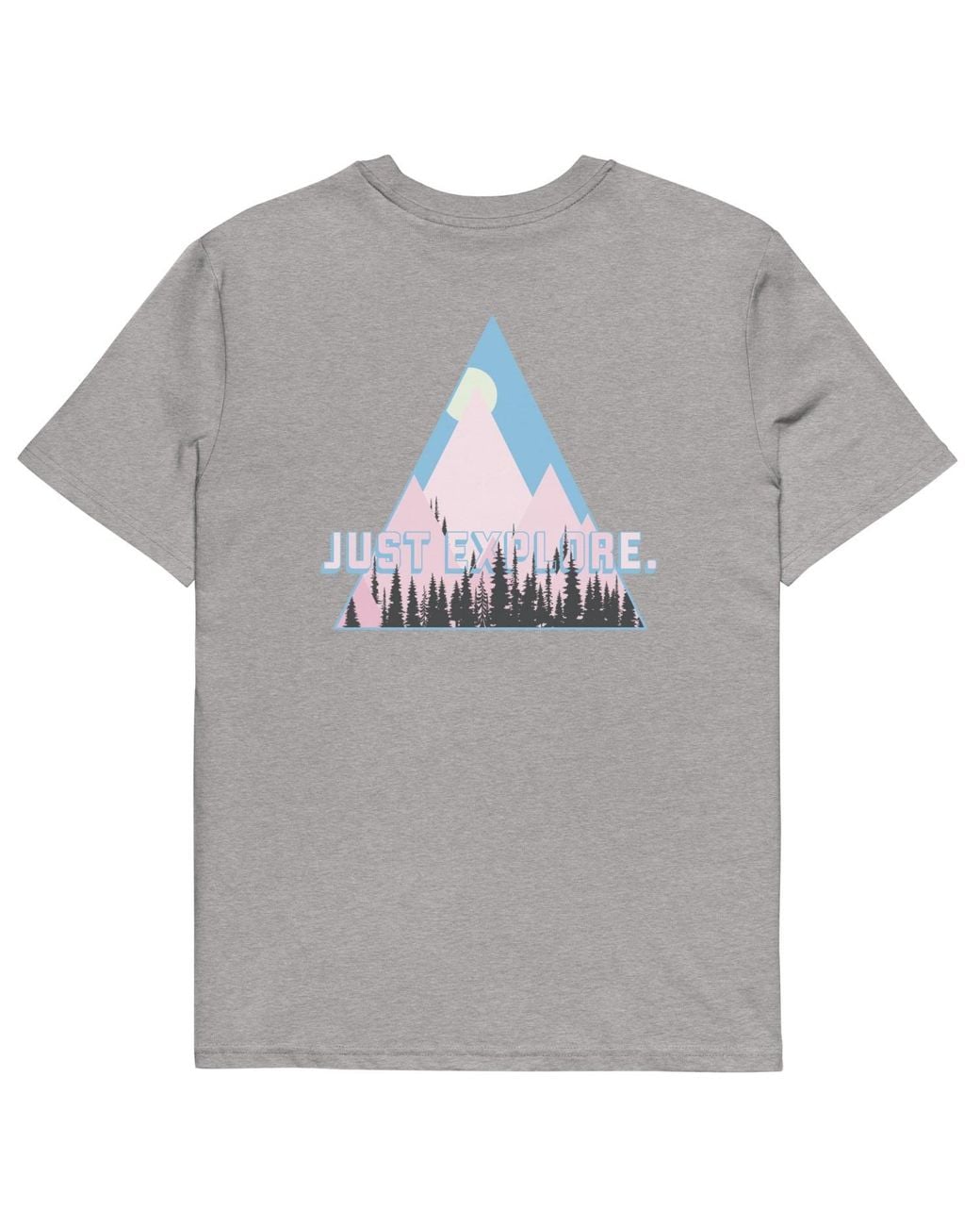 Anchor and Crew Gray Heather Just Explore. Seeker Organic Cotton T-Shirt