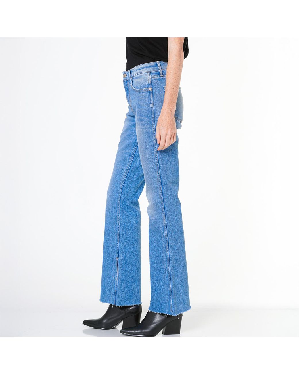 NOEND Blue Grace Mid Rise Flare