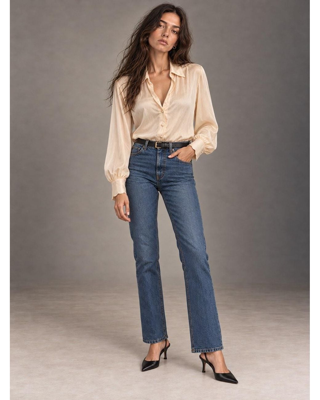 Carolina Benoit Natural Neutrals Vegan Silk Waiting Top