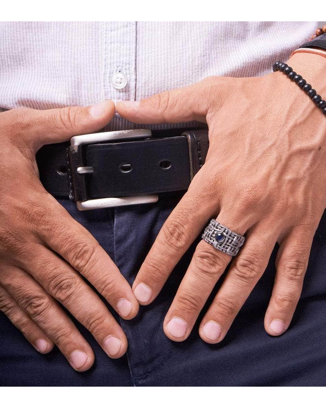 German Kabirski Black Kail Sapphire Ring