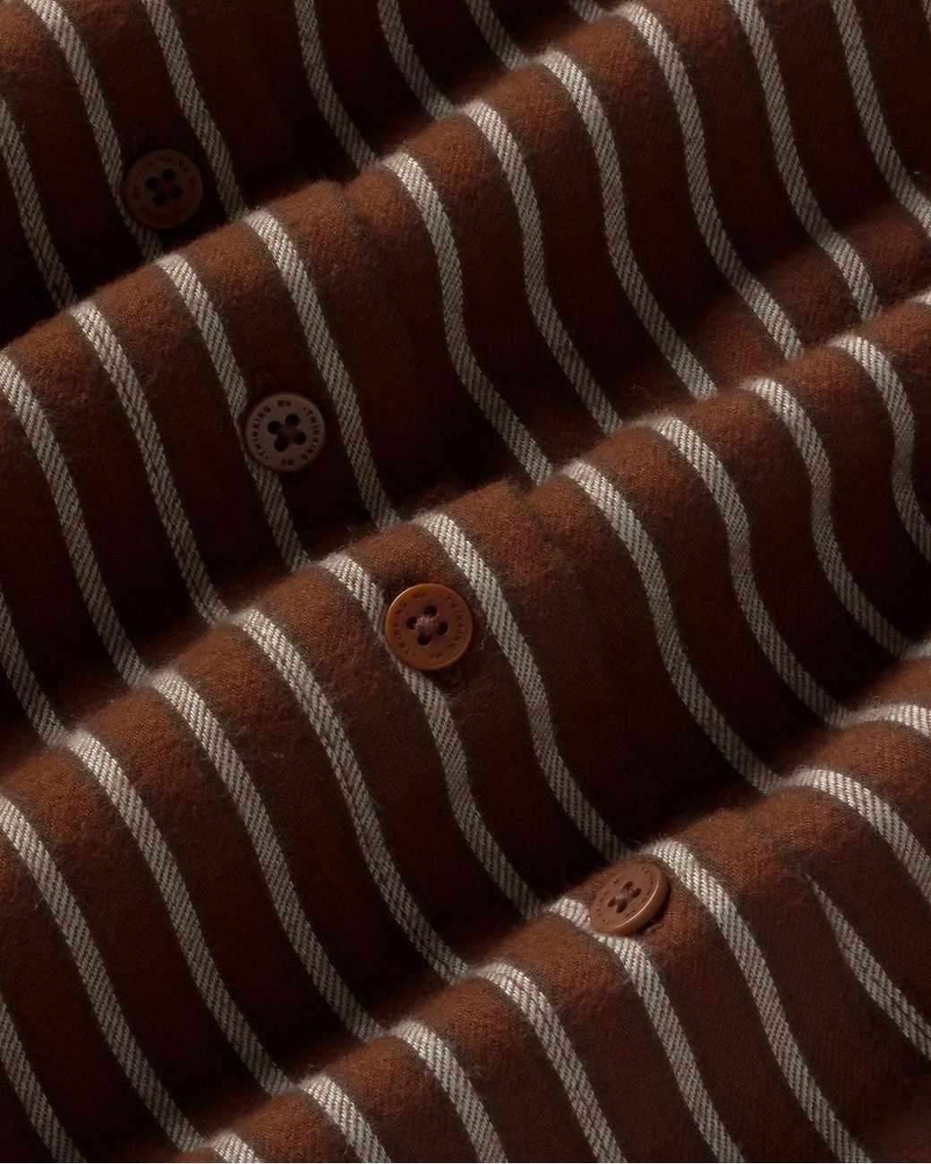 Thinking Mu Brown Manuela O-Hara Striped Blouse