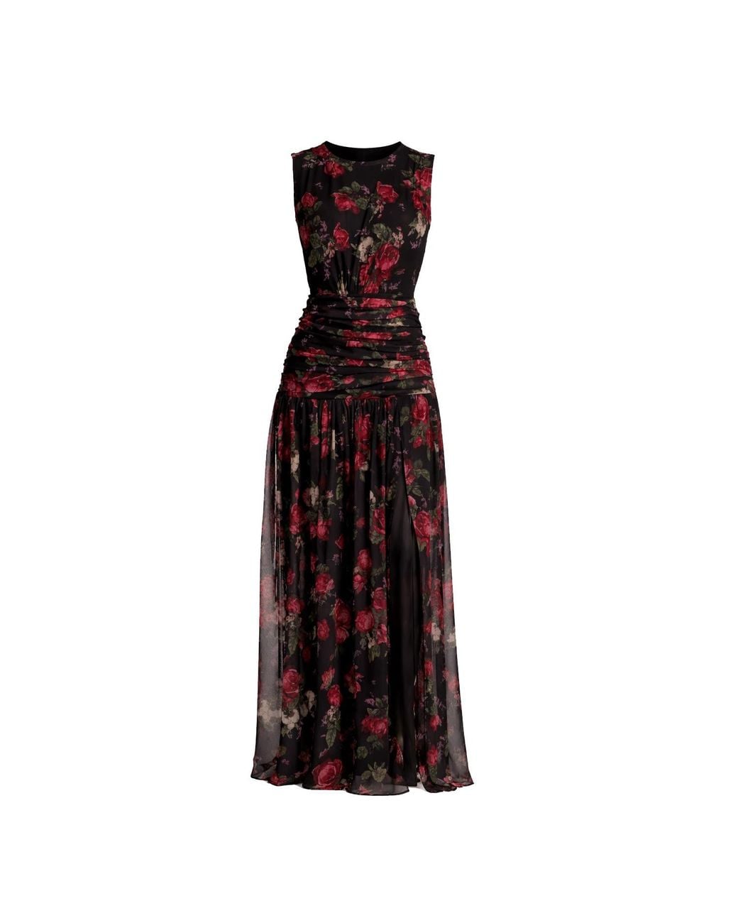Freak Vault Purple Midnight Rose Drape Dress