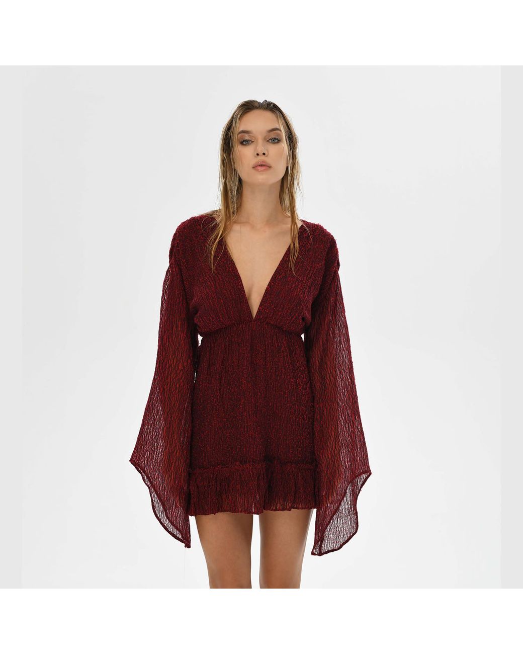 Zhenabia Red Ember Mini Dress