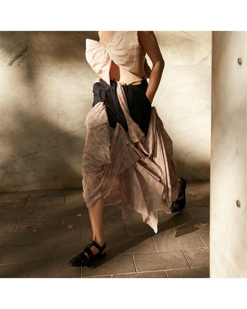 Miro Misljen Pink Illusion Skirt