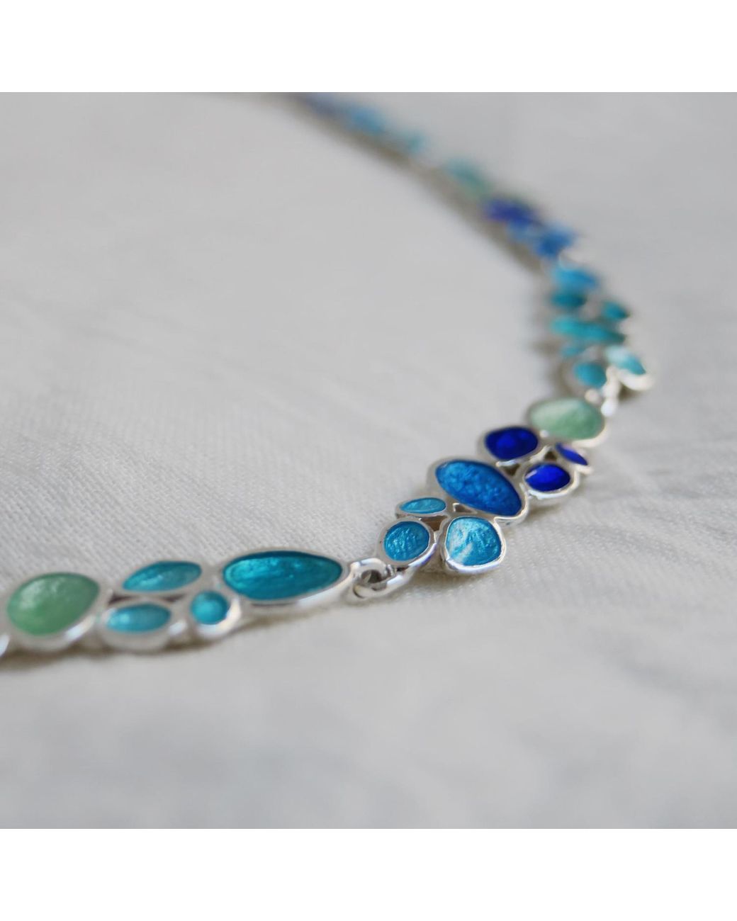 Joidart Blue Plated Necklace Gaudí Jewelry