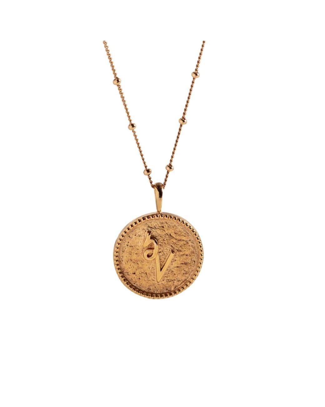 Claire Hill Designs Metallic Inspire Shorthand Coin Necklace