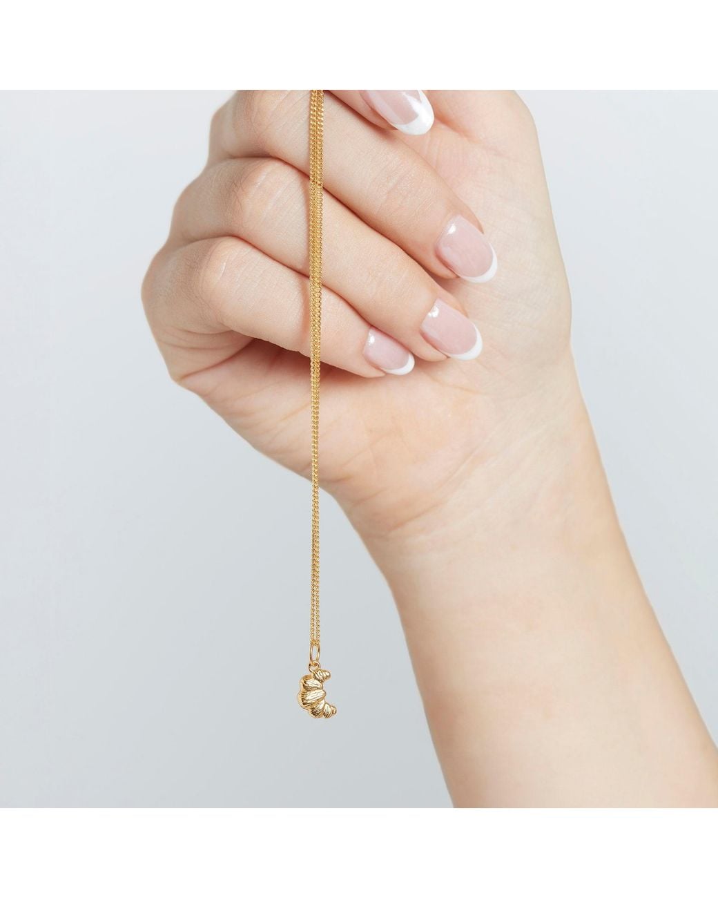 Muru Metallic Croissant Necklace