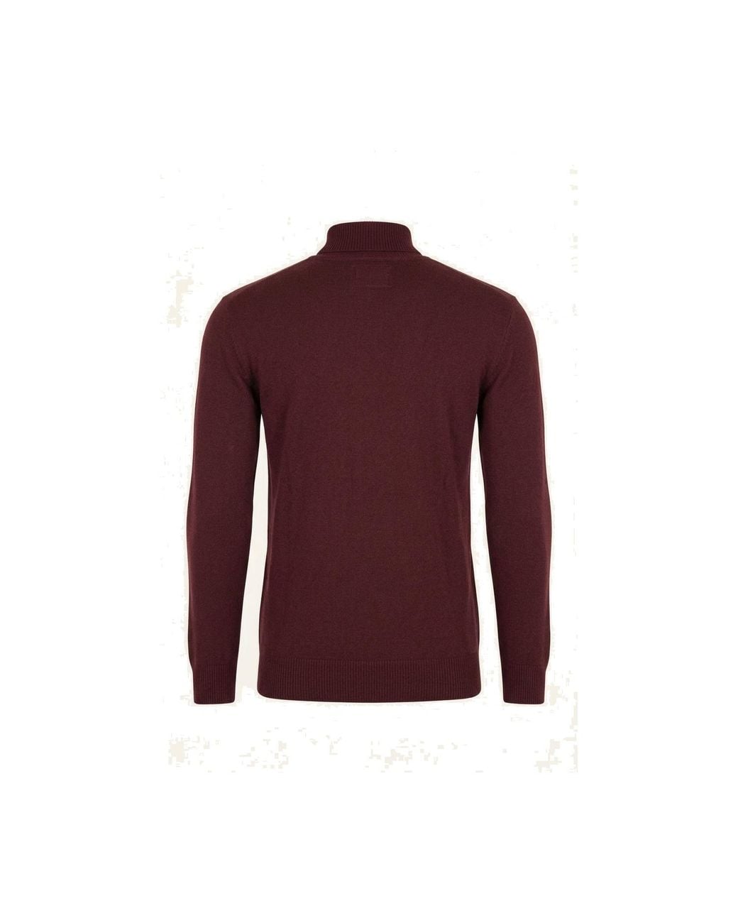 Ron Tomson Purple Roll Neck Knit Sweater for men