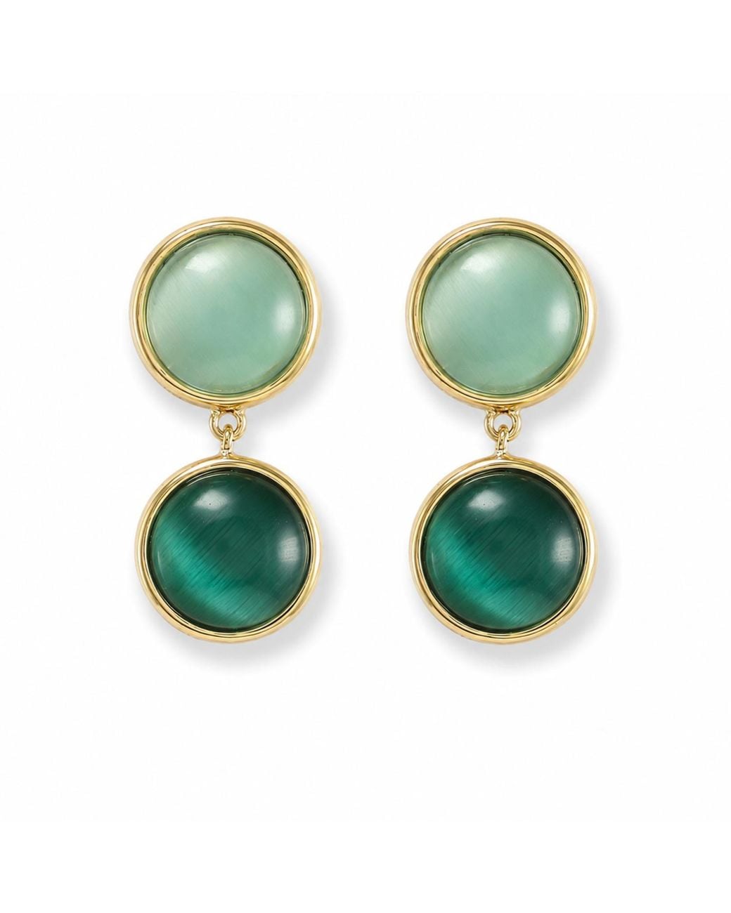 Hye Jane Jewelry Green Aqua Tonal Marlow Drop Earrings