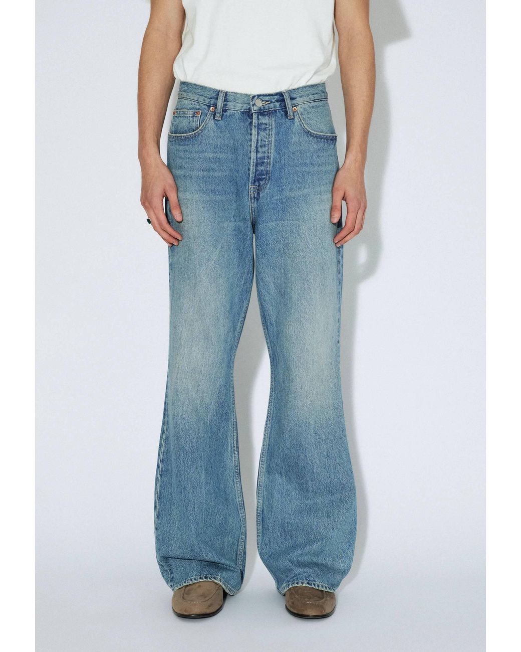 Dr. Denim Blue Rift Wide Bootcut for men