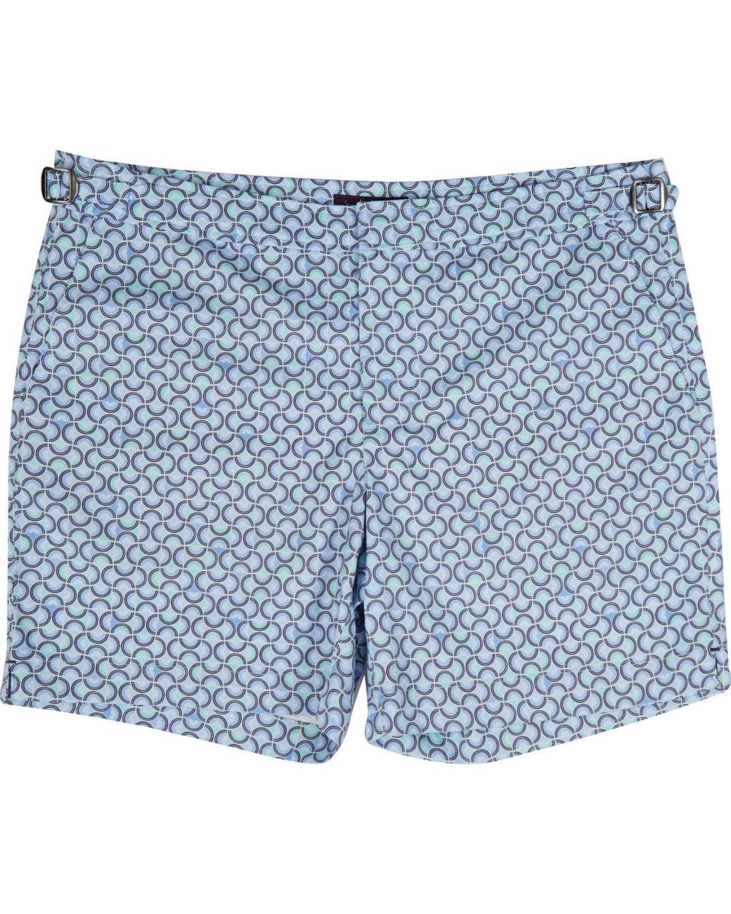 Lords of Harlech Blue Pool Arches Swim Short for men