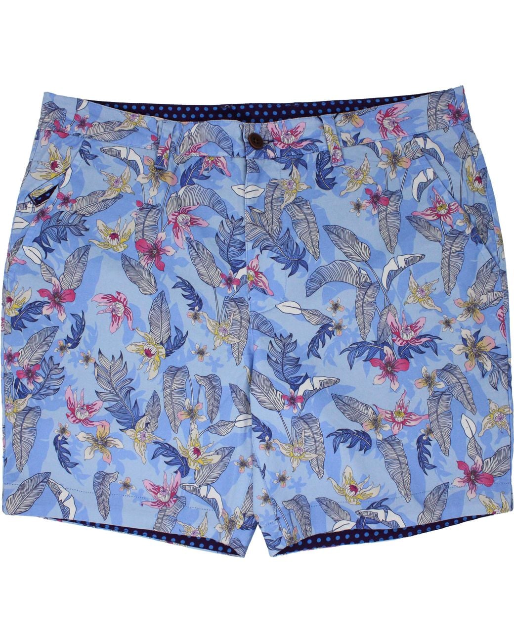 Lords of Harlech Blue Edward Falling Flowers Short for men