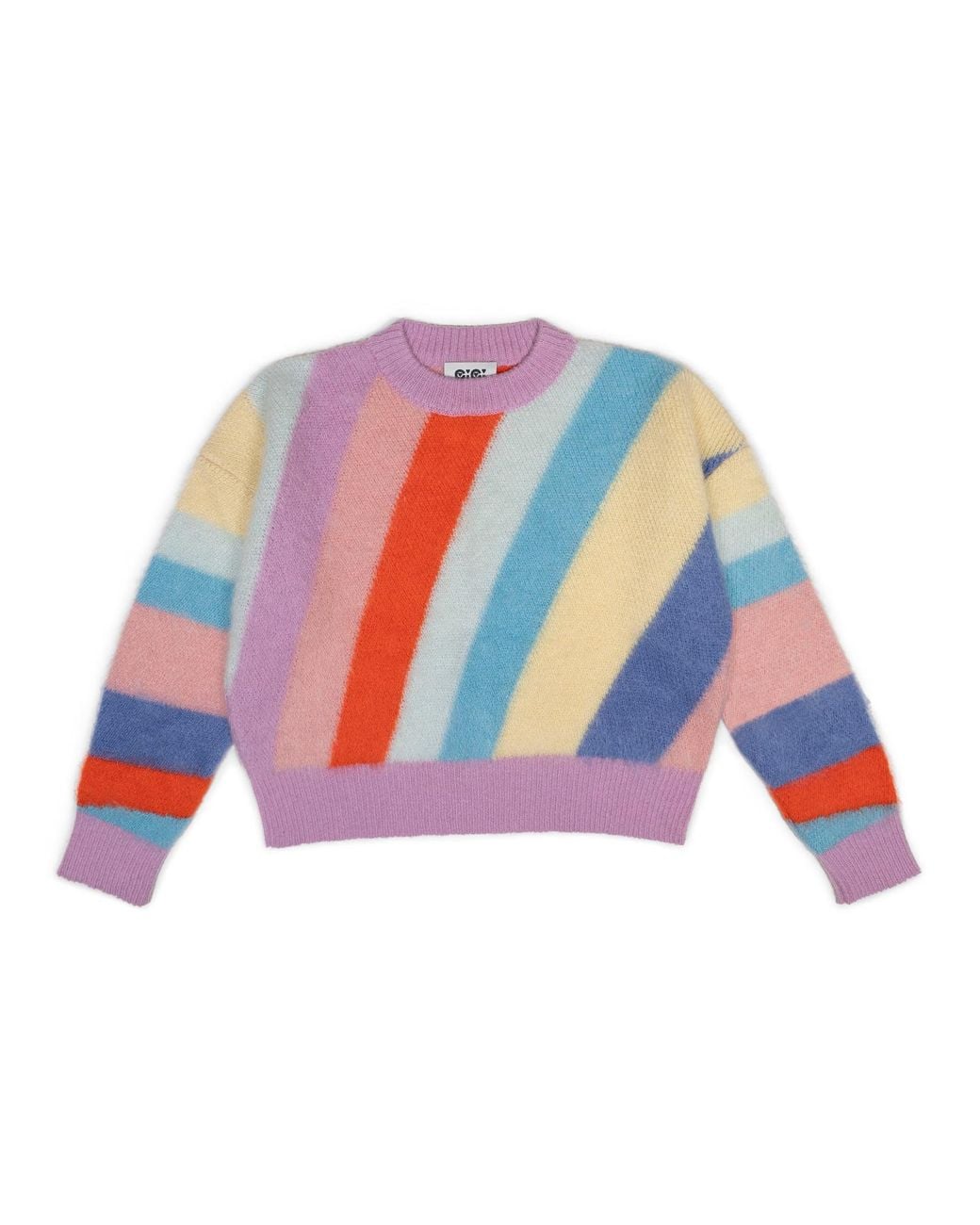 Gigi Knitwear Blue Chrome Stripe Sweater