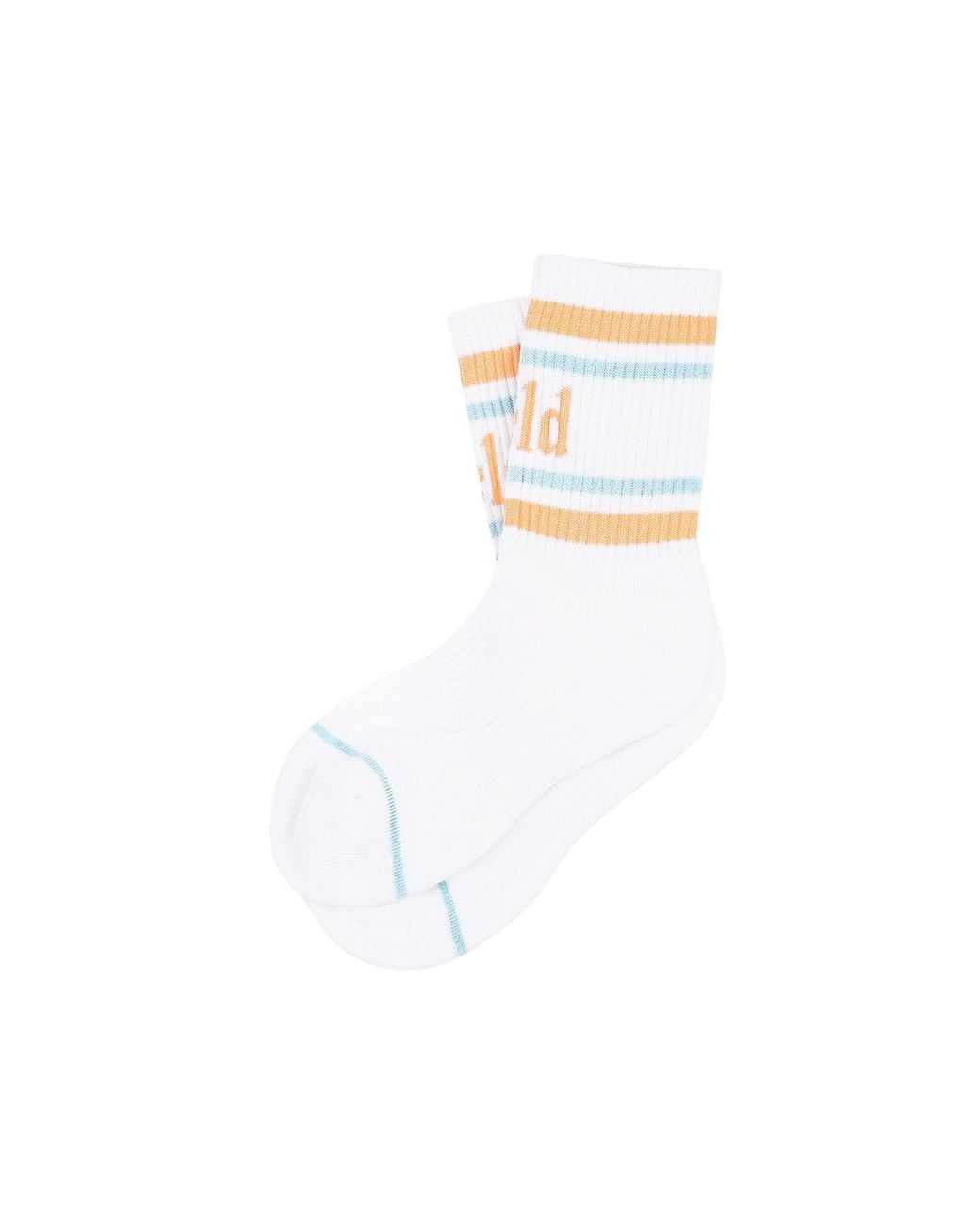 VLD White Laurel Knitted Sock